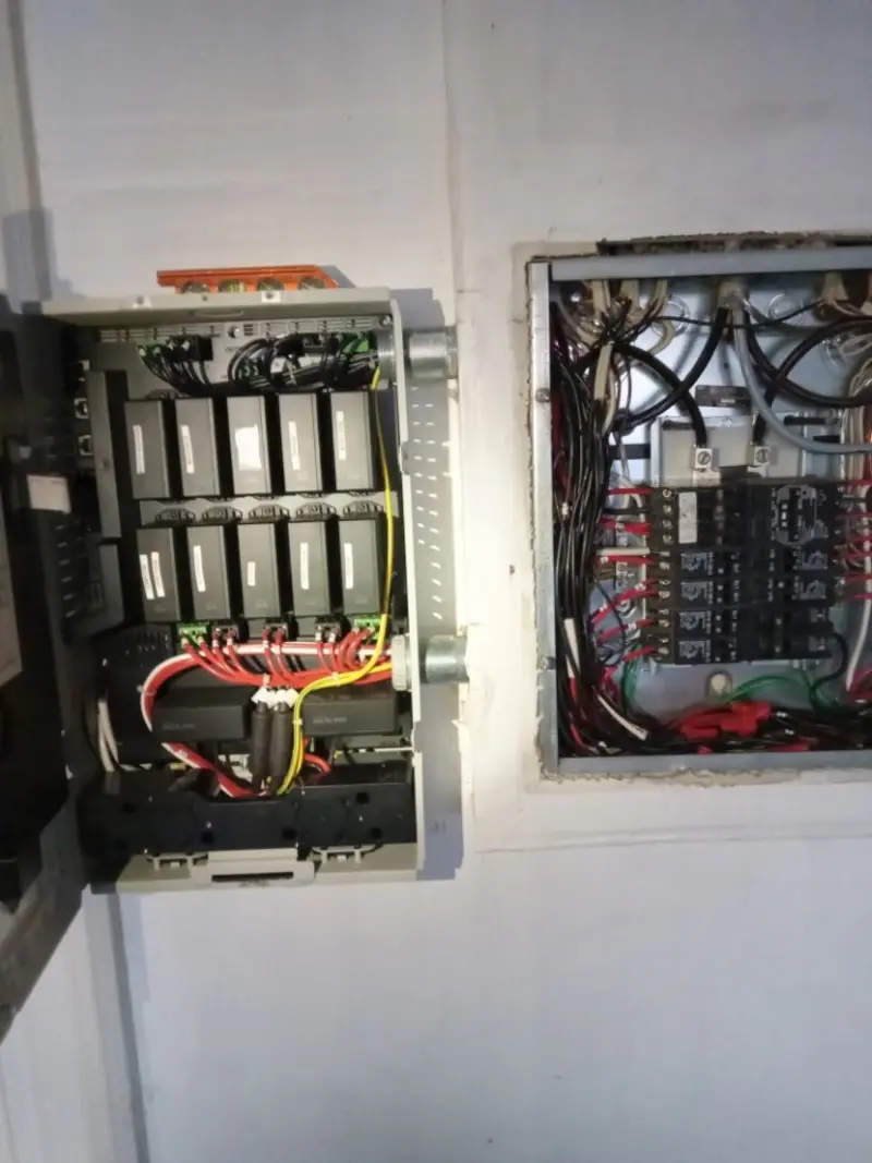 Electrical panel upgrade completed for Security Camera Wiring in North Bay Village